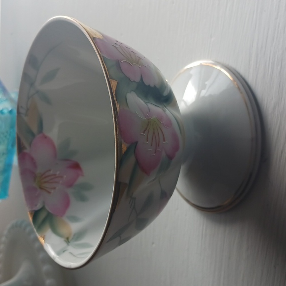 Noritake Azalea Footed Pedestal Grapefruit Bowl 19322